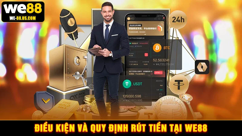 Điều kiện và quy định rút tiền tại WE88